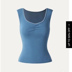 Fresh Cotton Trimming Top - Dusk XL